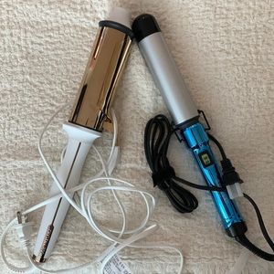 Set of curling iron and wand! 1.5 and 2 inch